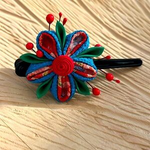 Artisan Vintage Kimono Kanzashi Hair Clip